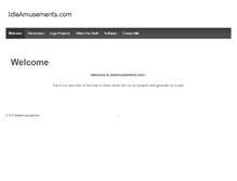 Tablet Screenshot of idleamusements.com